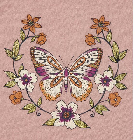 NEW The Children's Place Faux Knot Tie Shoulder Tank Butterfly Butterflies Top 5 - Picture 2 of 3